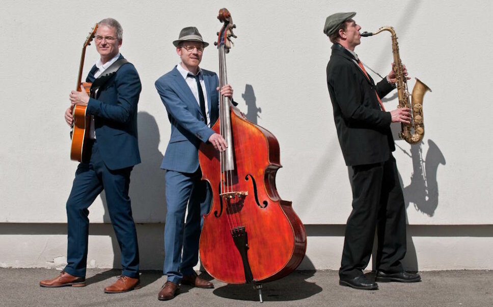 3 Jazz Musiker mit ihren Instrument